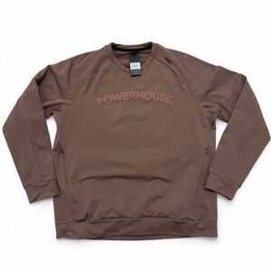 Unrl womens crossover powerhouse pullover crewneck sweater